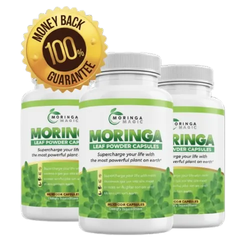 Moringa Magic Supplement Bottle