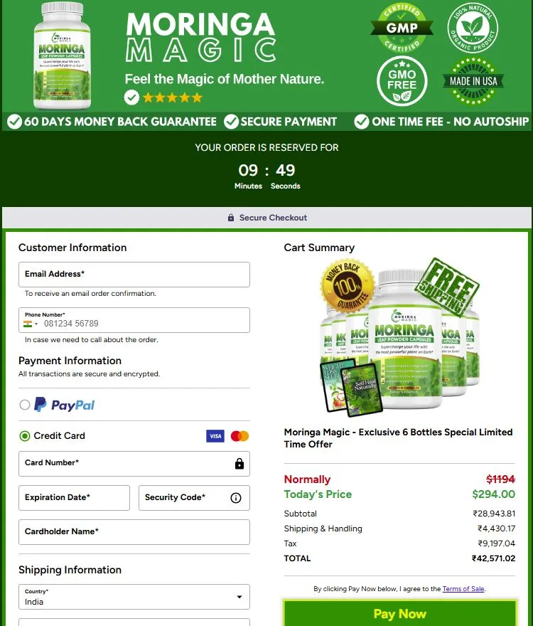 Secure Checkout Form